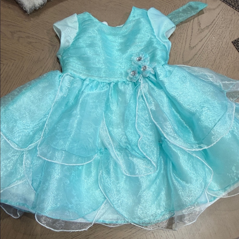 Nanette Baby Aqua Blue Formal Dress
